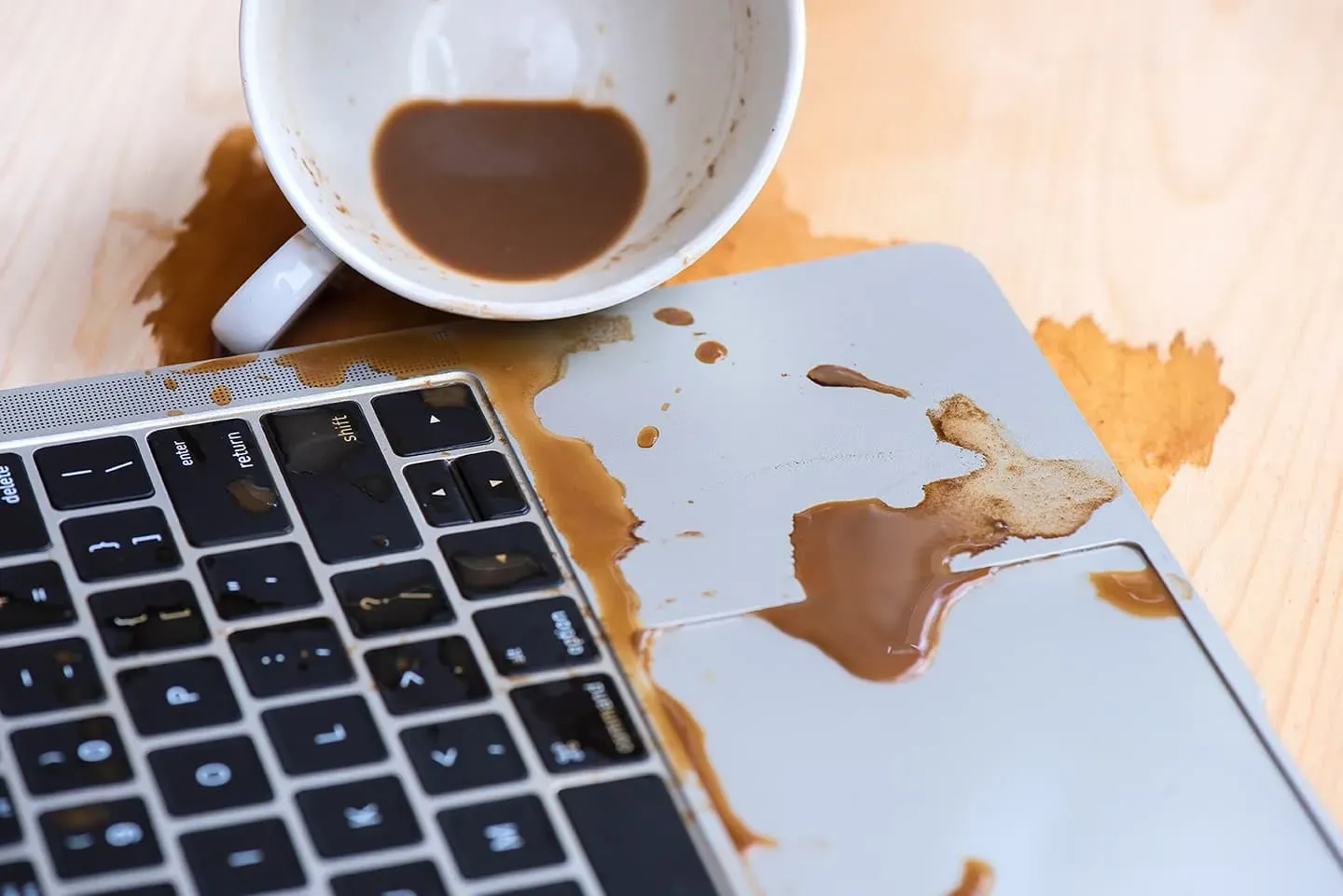 fix spill on laptop